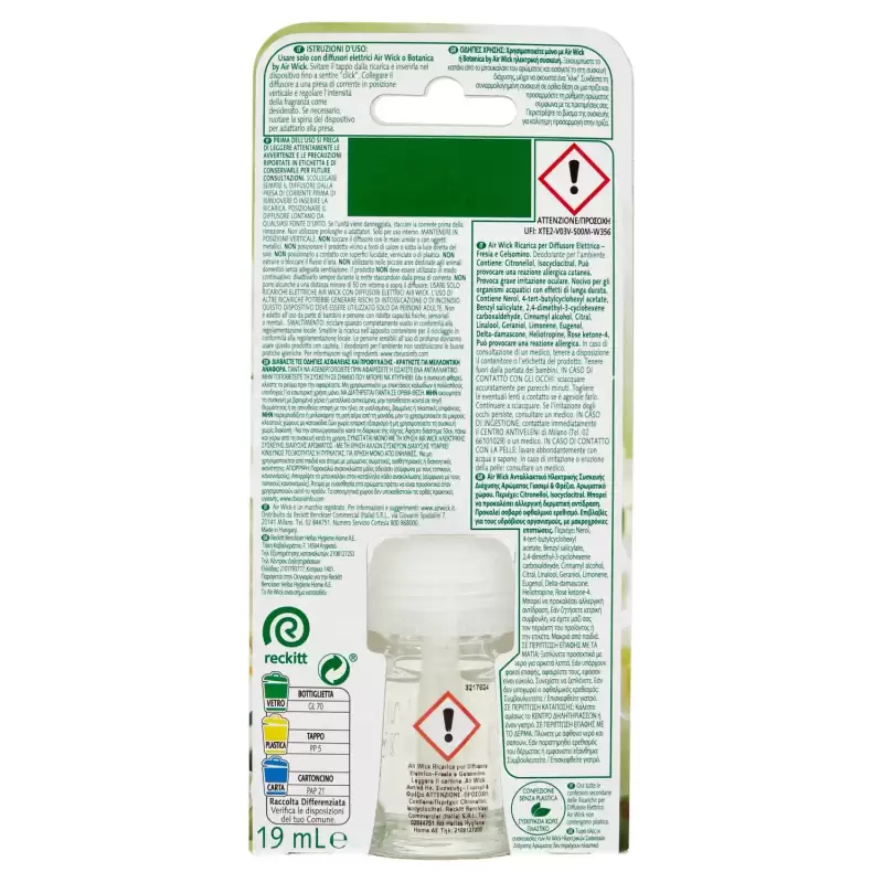 Air Wick Rezerva pentru Odorizant cu Frezie și Iasomie 19 ml Bax 6 buc.